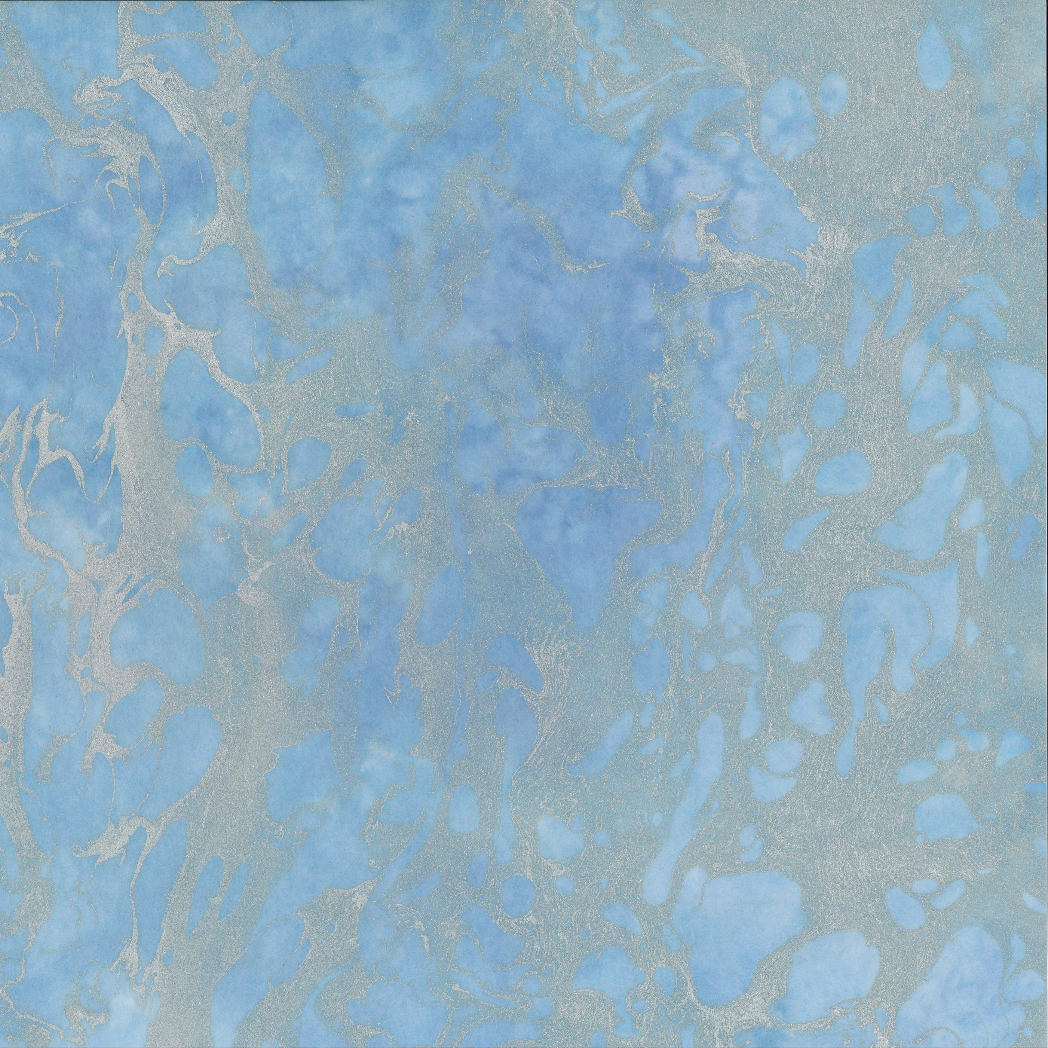Marbled Momigami Square w/ Methyl Cellulose Treatment
