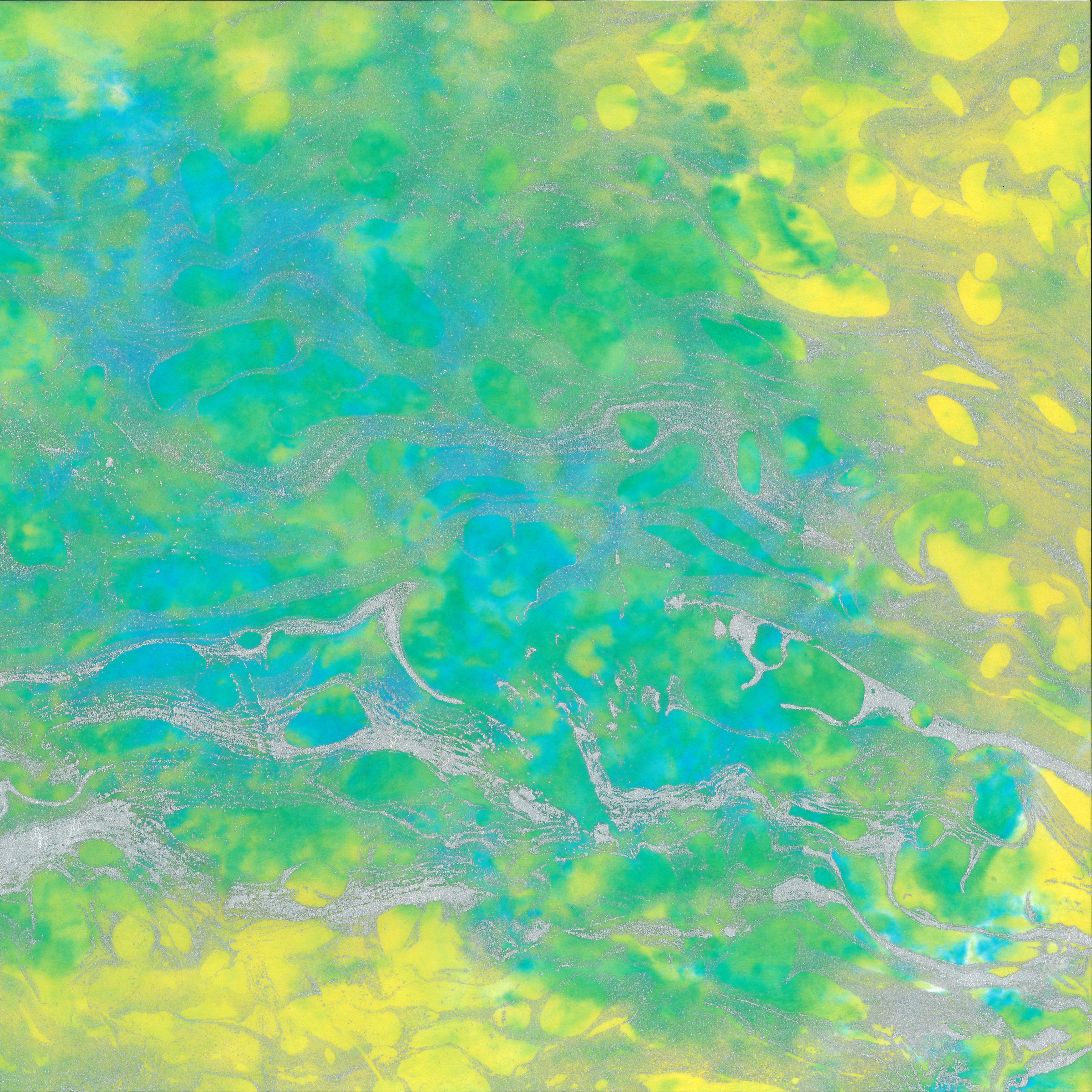 Marbled Momigami Square w/ Methyl Cellulose Treatment