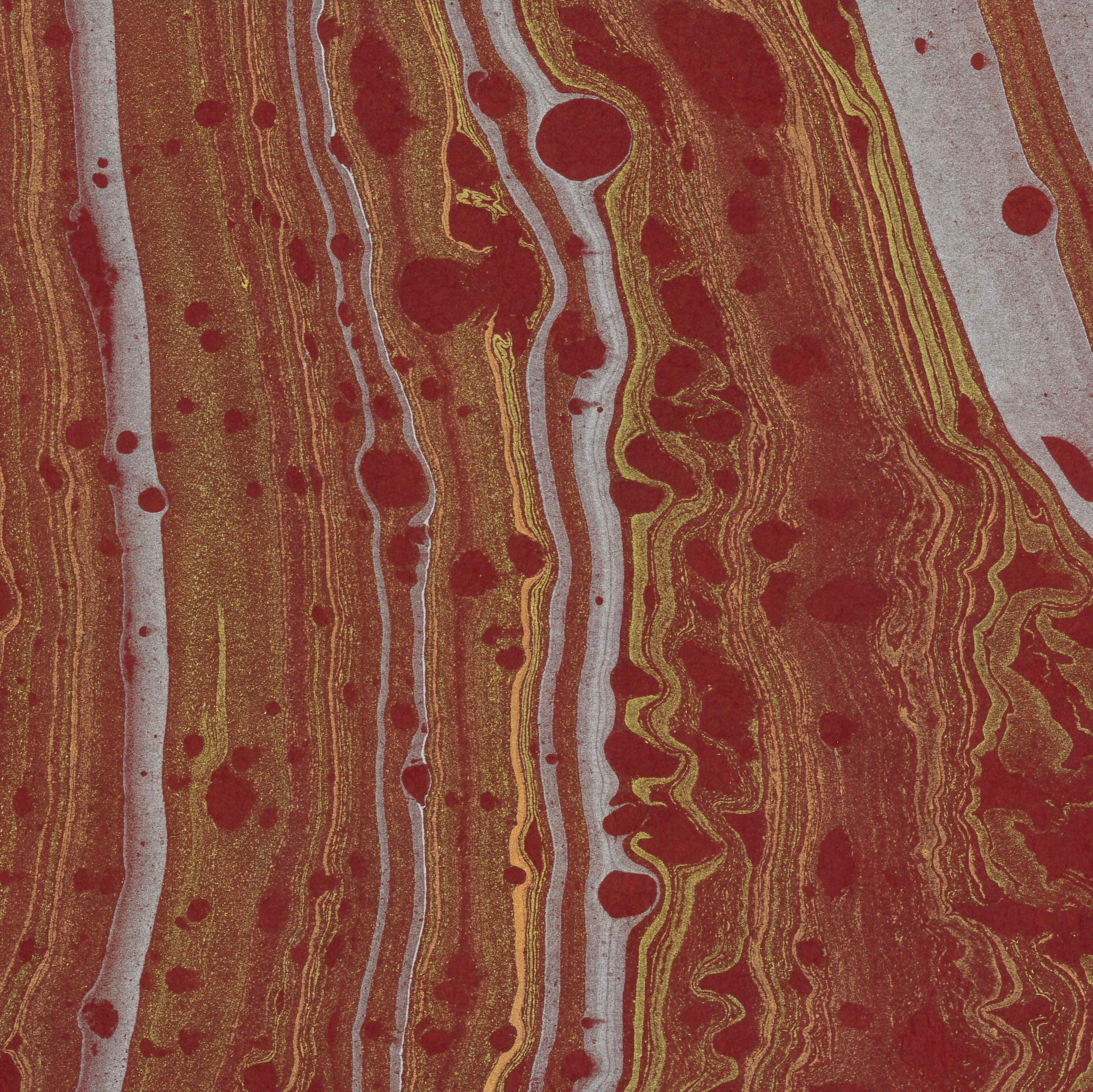 Marbled Momigami Square w/ Methyl Cellulose Treatment