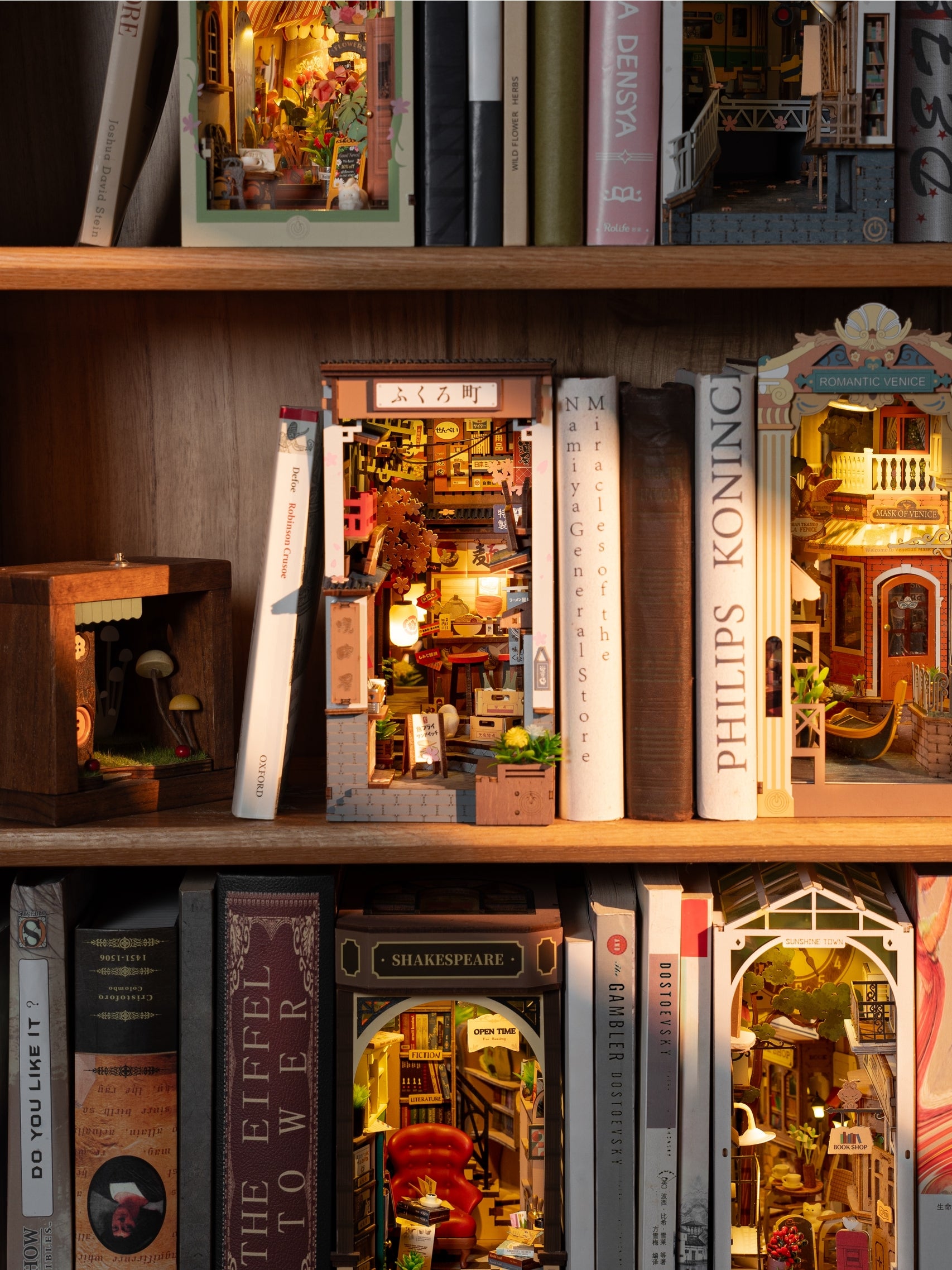 Rolife Sakura Wine Alley Diy Book Nook Kit
