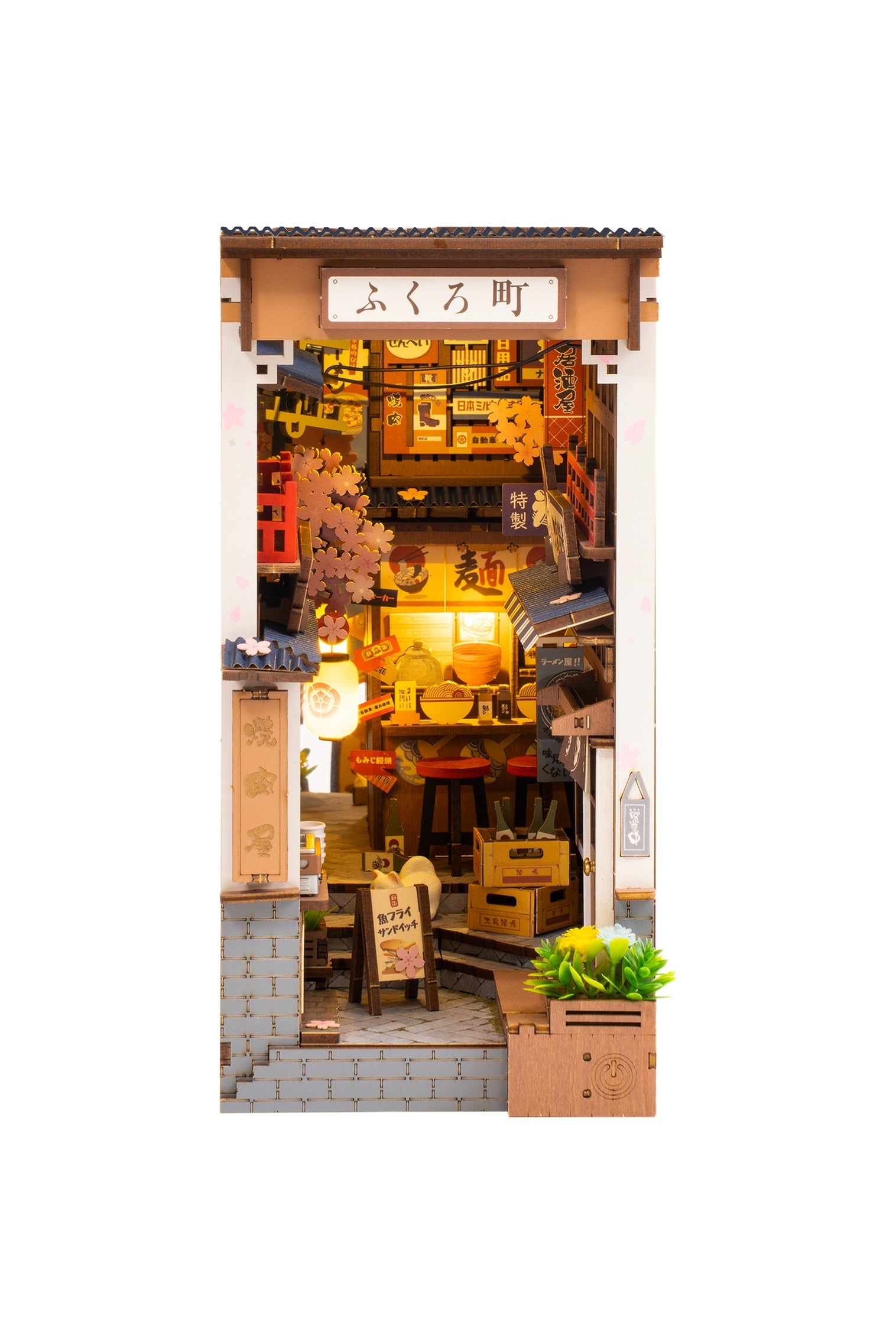 Rolife Sakura Wine Alley Diy Book Nook Kit