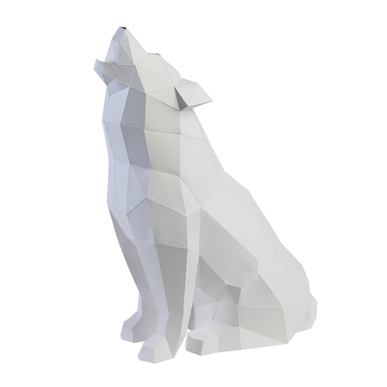 3D Papercraft Lamp Kit - Wolf