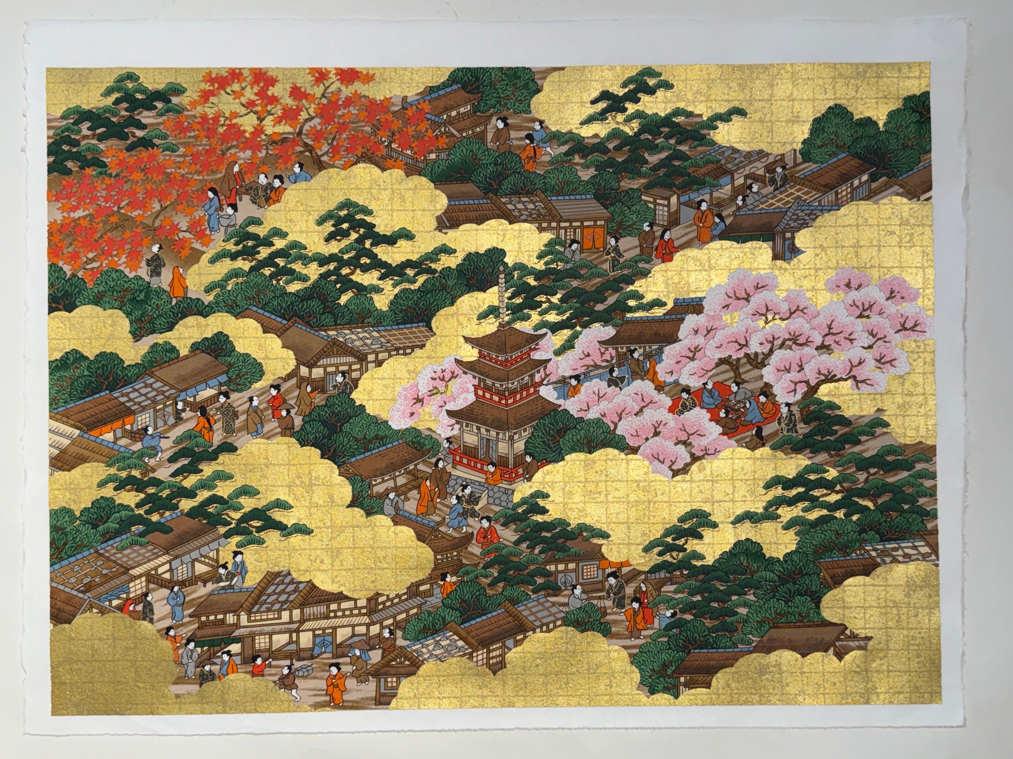 Around the City of Kyoto (洛中洛外) Print