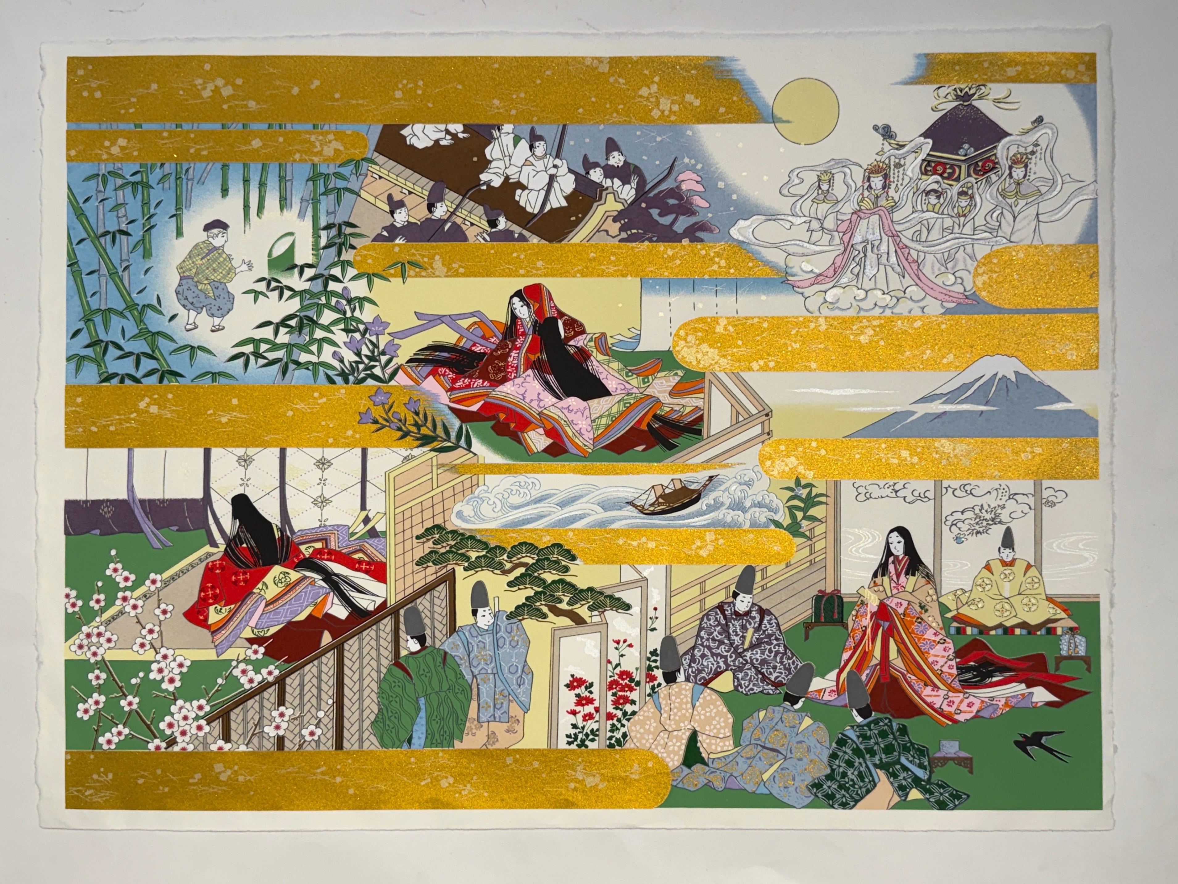 The Tale of the Bamboo Cutter Print (Taketori Monogatari)