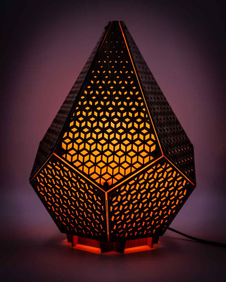 Sinar Tessellate 3D Papercraft Table Lamp