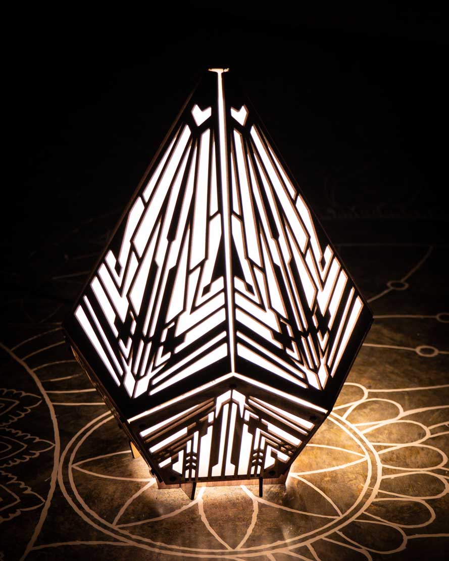 Sinar Futura 3D Papercraft Lamp