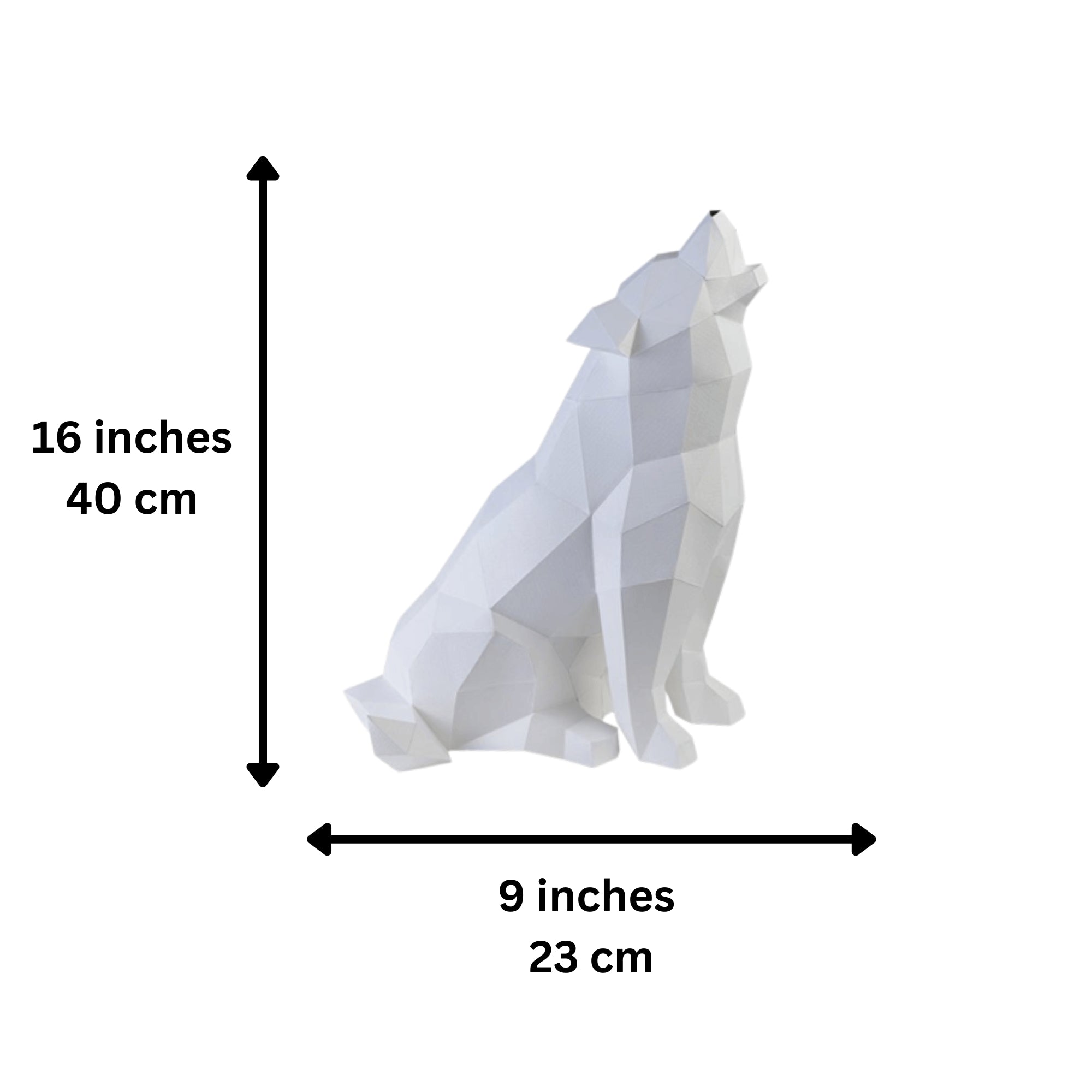 3D Papercraft Lamp Kit - Wolf