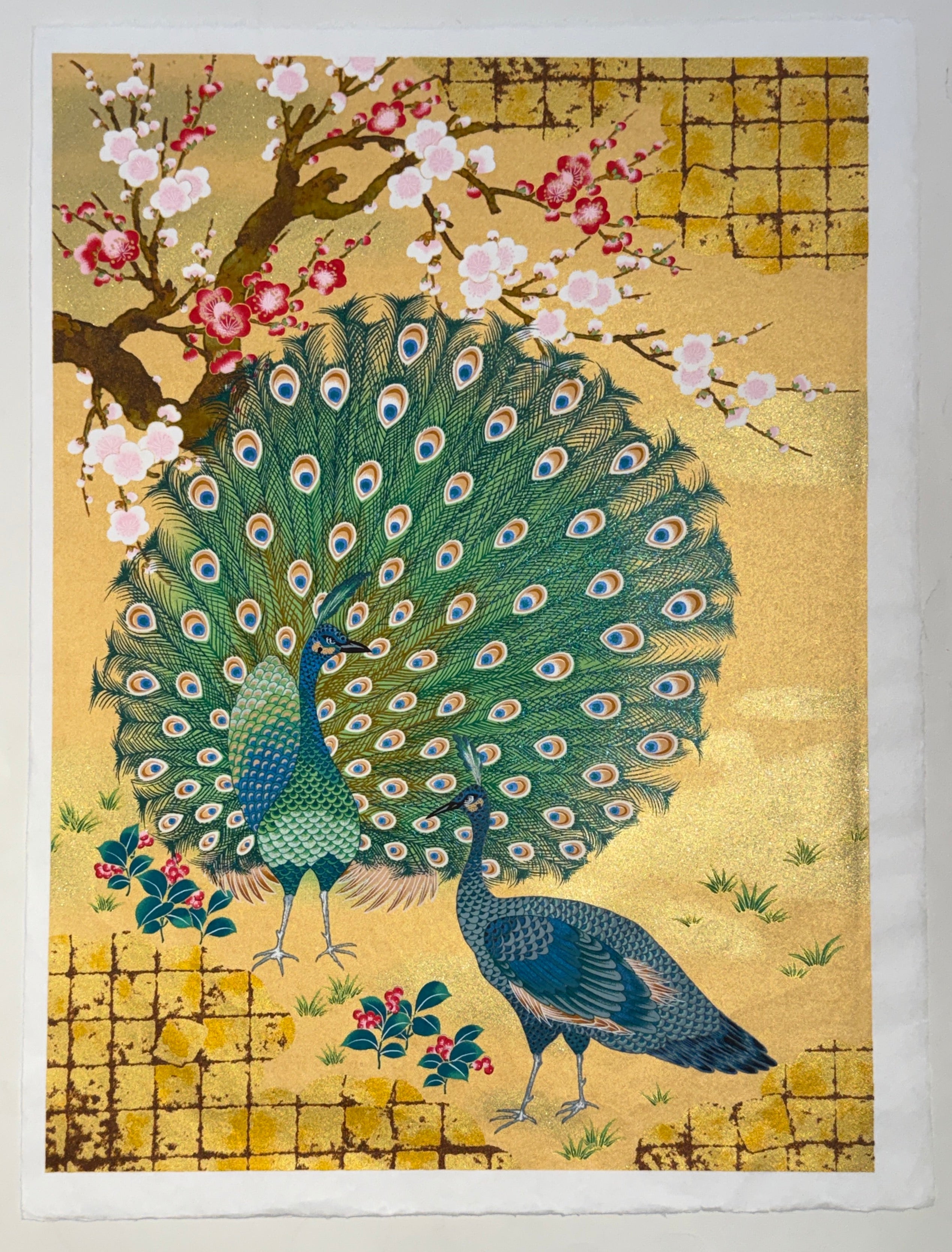 Peacocks Print