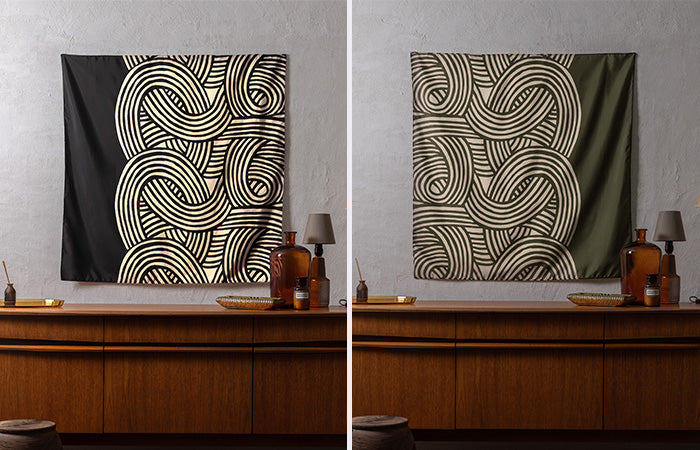 Aquadrop Water-repellent Furoshiki (100 cm) - Reversible Isa Monyo Knot