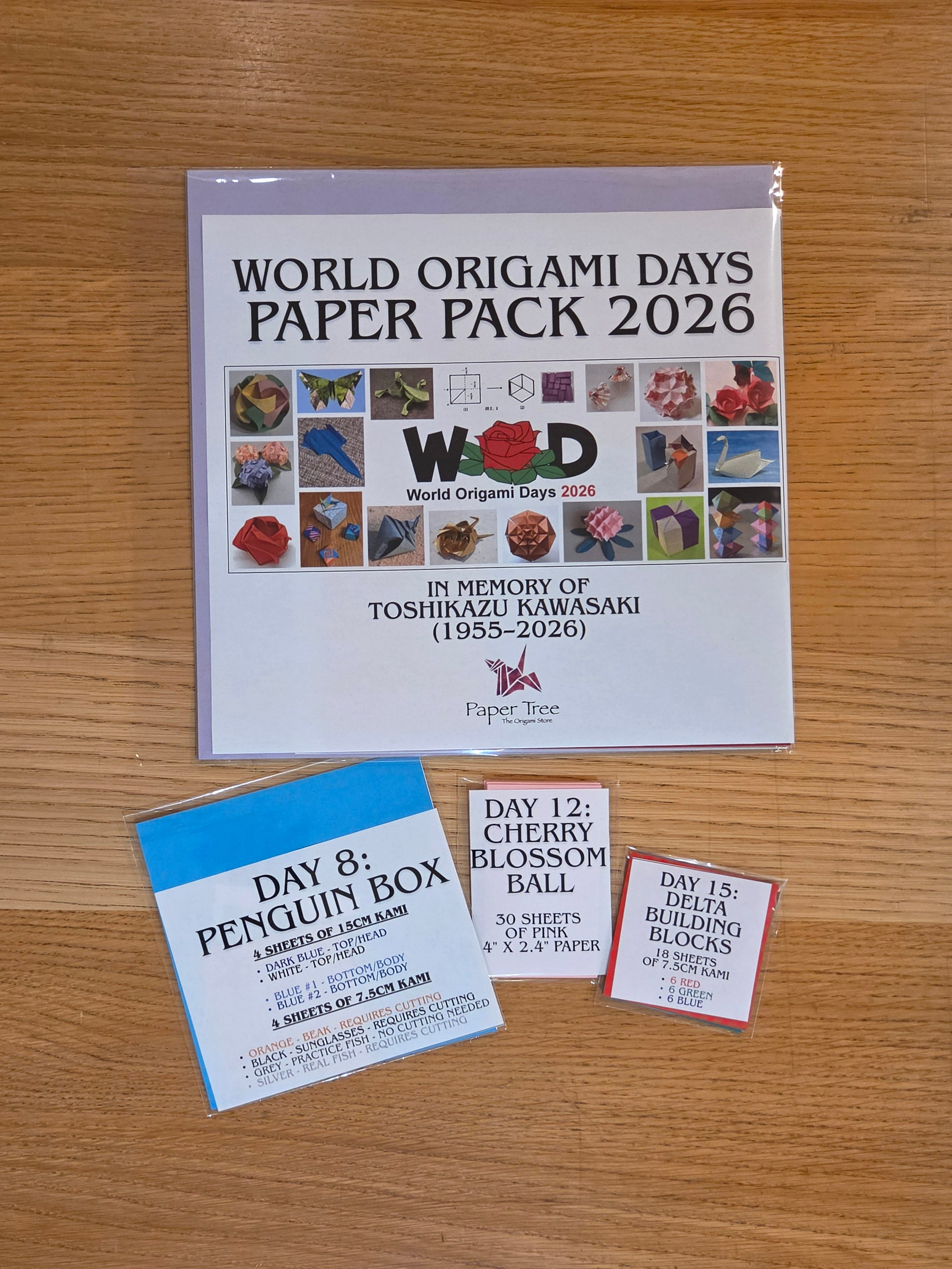 World Origami Days 2026 Paper Pack
