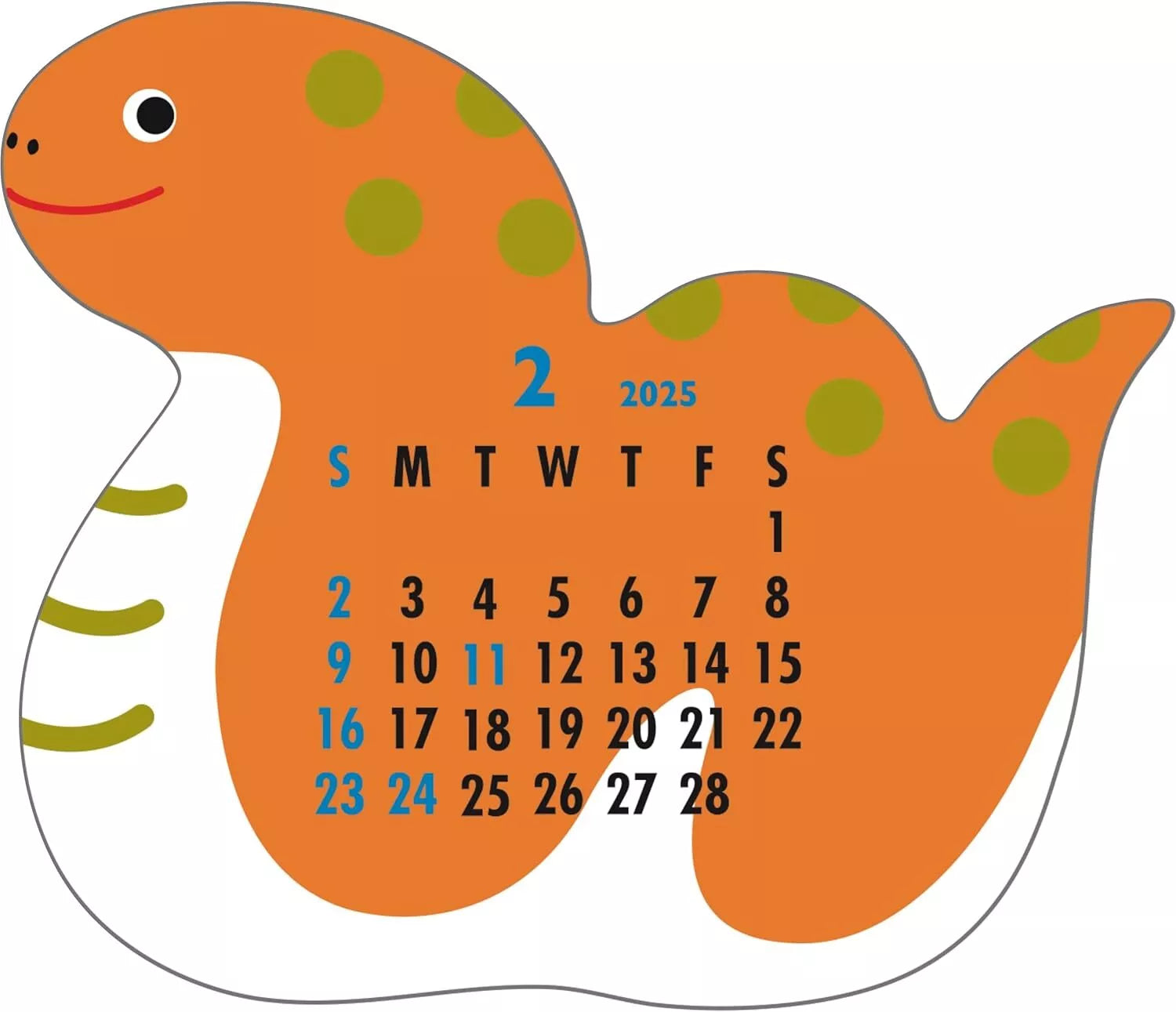 Diecut Calendar - Snake