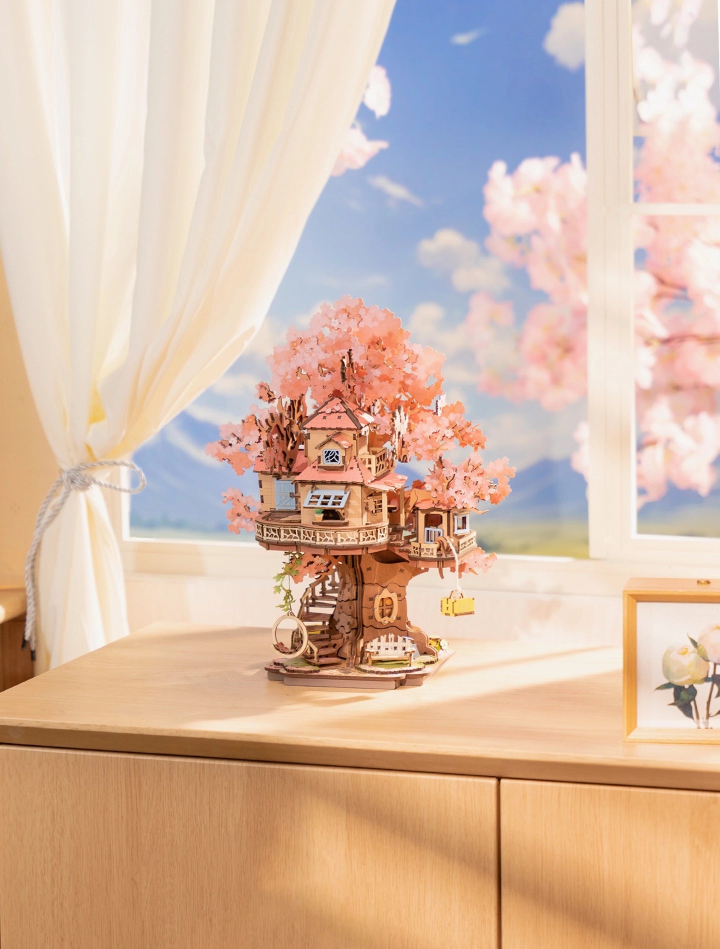 Sakura Tree House 3D Puzzle Kit