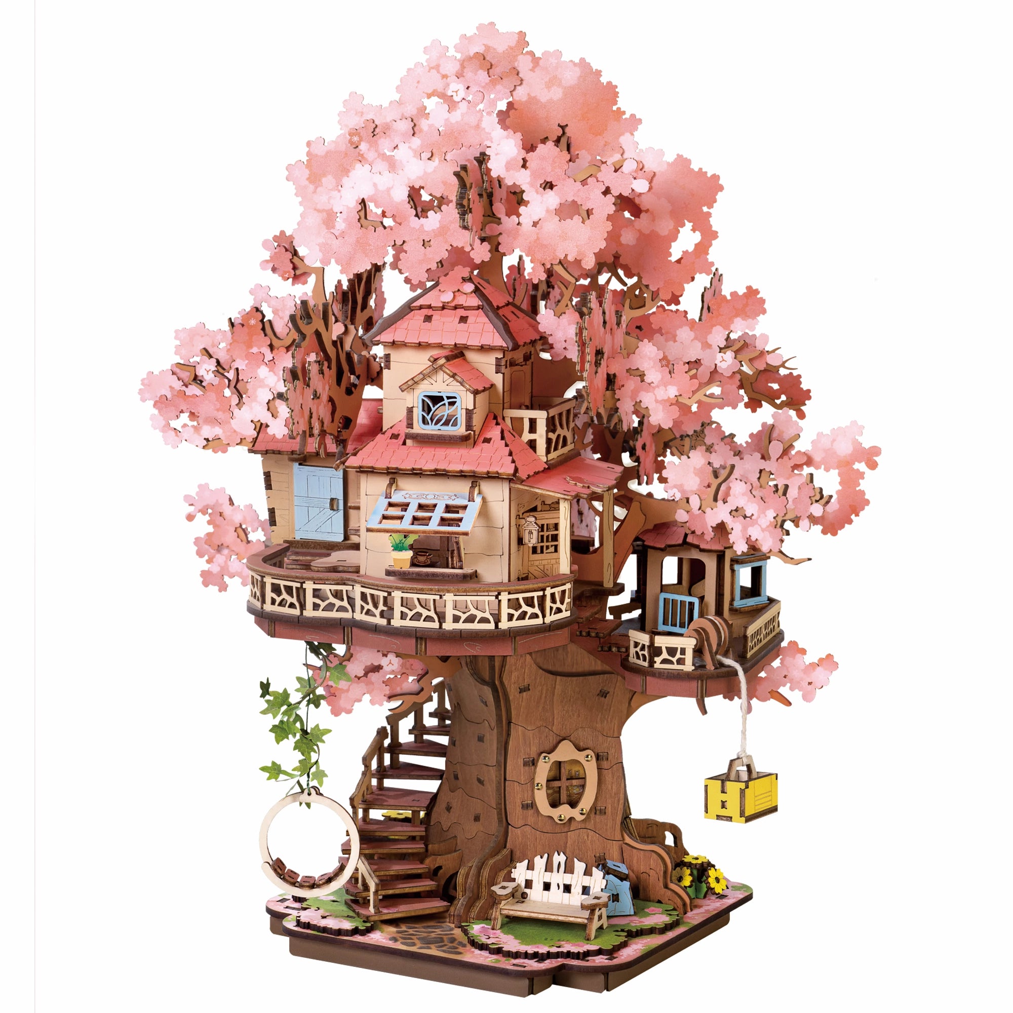 Sakura Tree House 3D Puzzle Kit