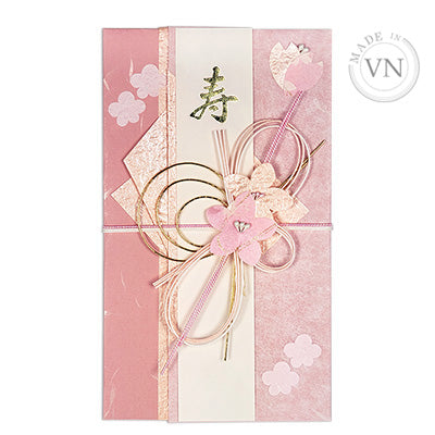 Pink Sakura Noshi Celebration Money Envelope