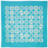 Aquadrop Water-repellent Furoshiki (70 cm) - Pine Pattern on Turquoise