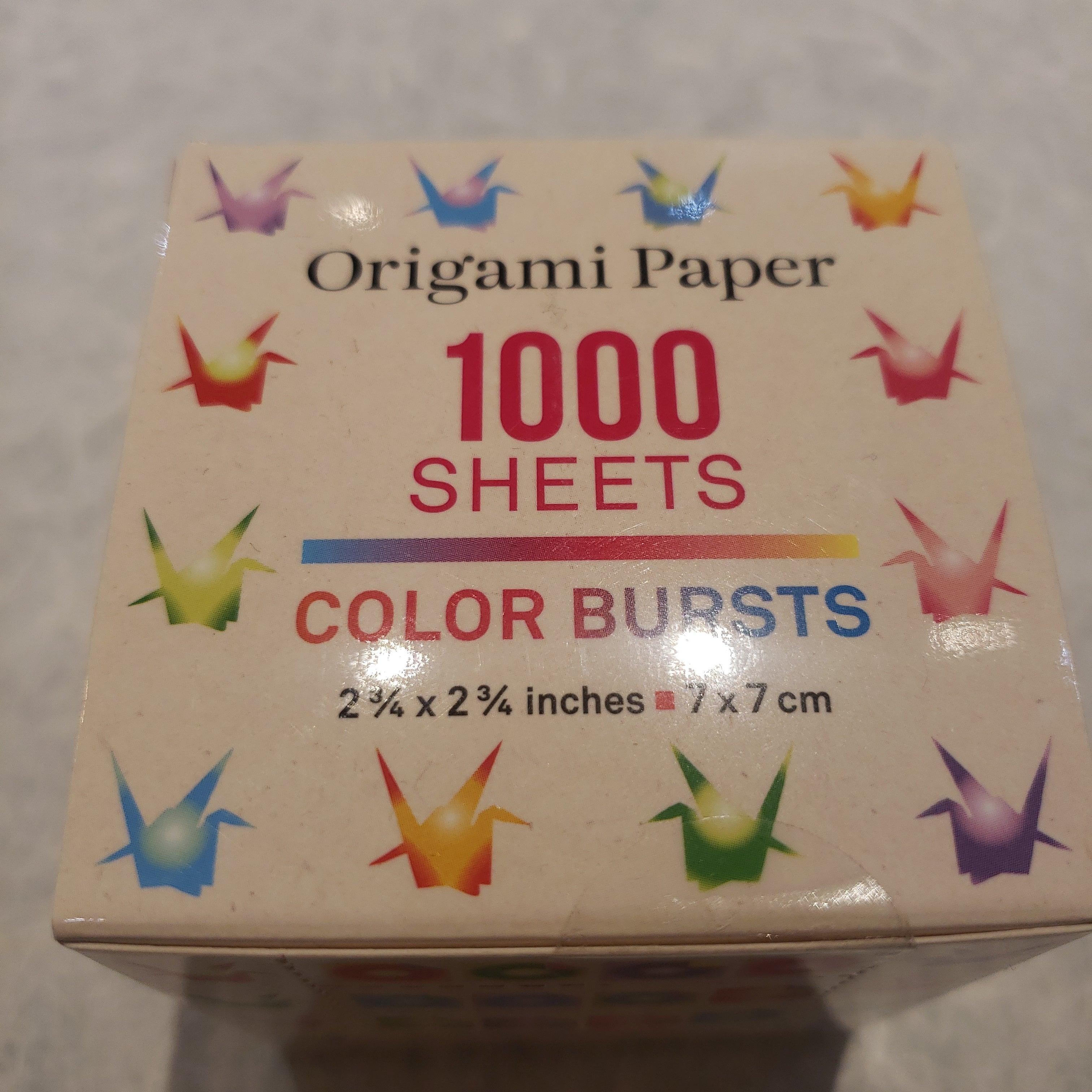 1000 Sheets 2.75” Color Bursts Origami Paper – Paper Tree - The Origami ...
