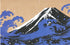 Mt Fuji and Stylized Wave Card