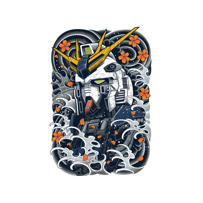 T-Shirt - Gundam Nu Mecha Ink - White