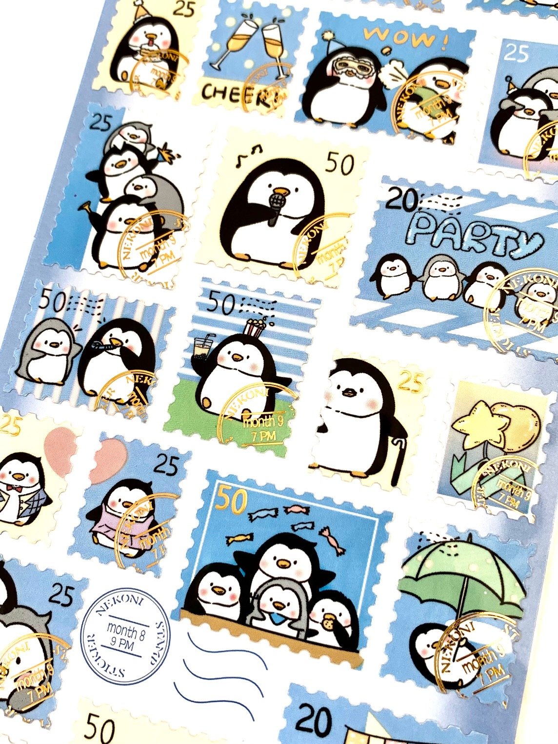 Penguin Post Stamp Stickers