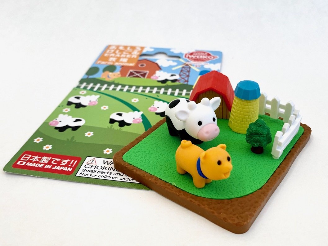 Farm Animals Eraser Set