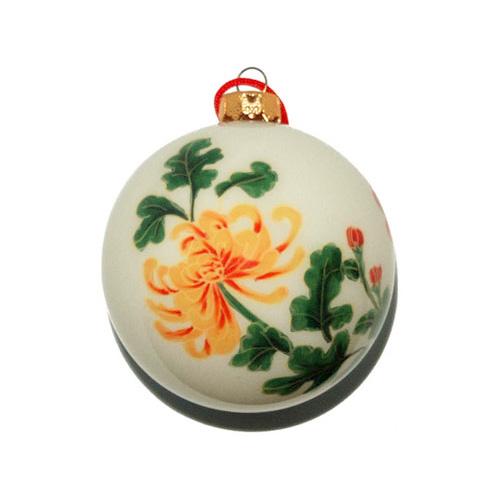 Hand Painted Glass Ornament - Ball