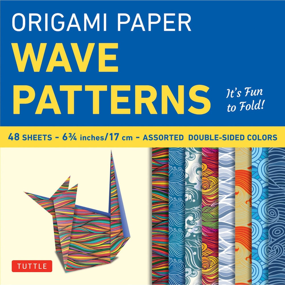 6.75” Wave Patterns Origami Paper