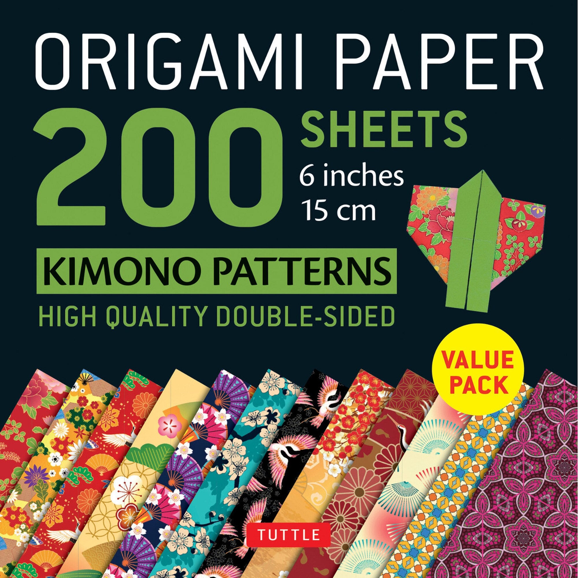 200 Sheets Kimono Patterns Origami Paper