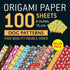 100 Sheets Dog Patterns Origami Paper