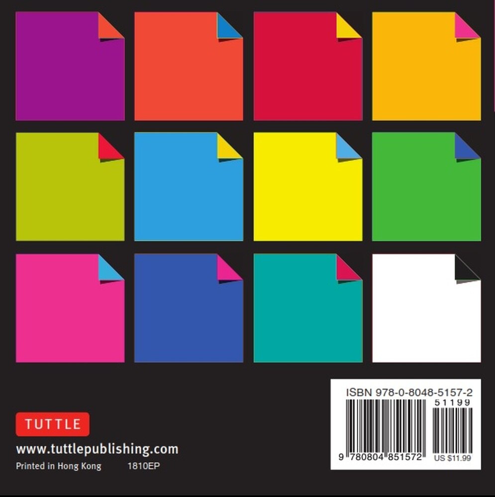 500 Sheets 4” Vibrant Colors Origami Paper
