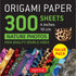 300 Sheets Nature Photo Patterns Origami Paper