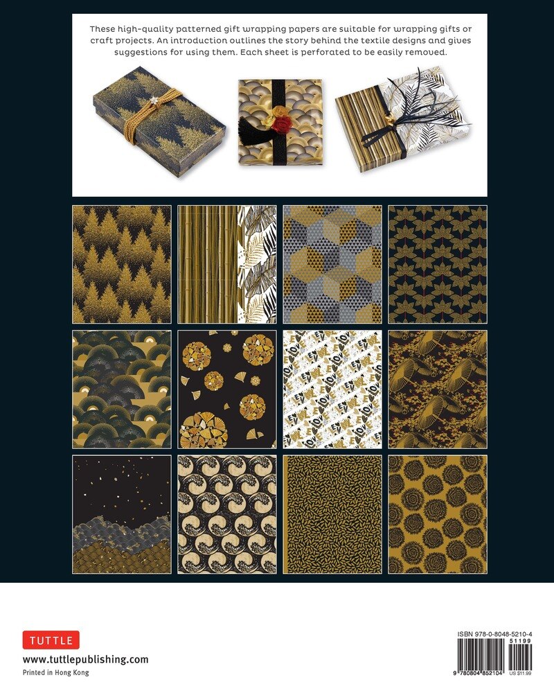 Black & Gold Gift Wrapping Paper