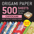 500 Sheets 4” Chiyogami Patterns Origami Paper