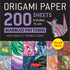 200 Sheets Marbled Patterns Origami Paper