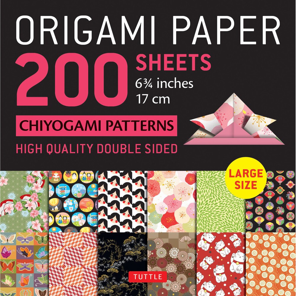 200 Sheets 6.75” Chiyogami Patterns Origami Paper