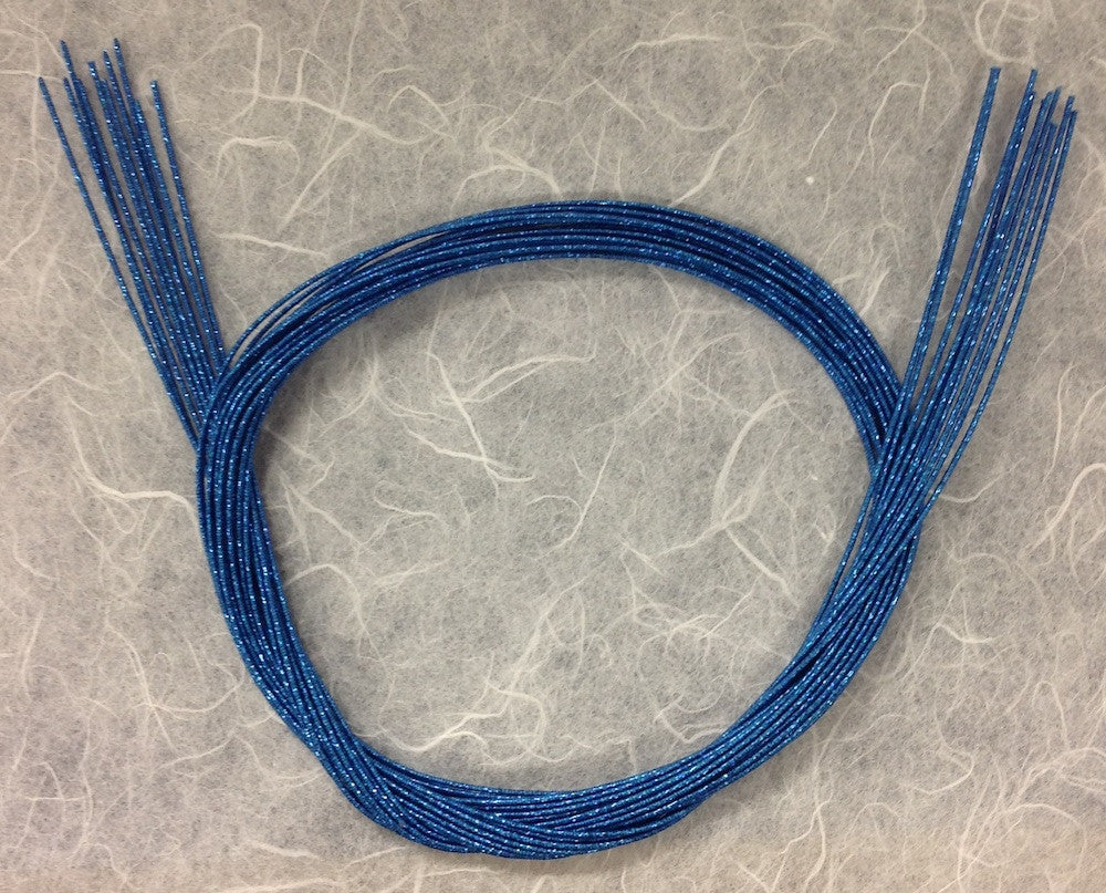 Mizuhiki - Blue Glitter Silk