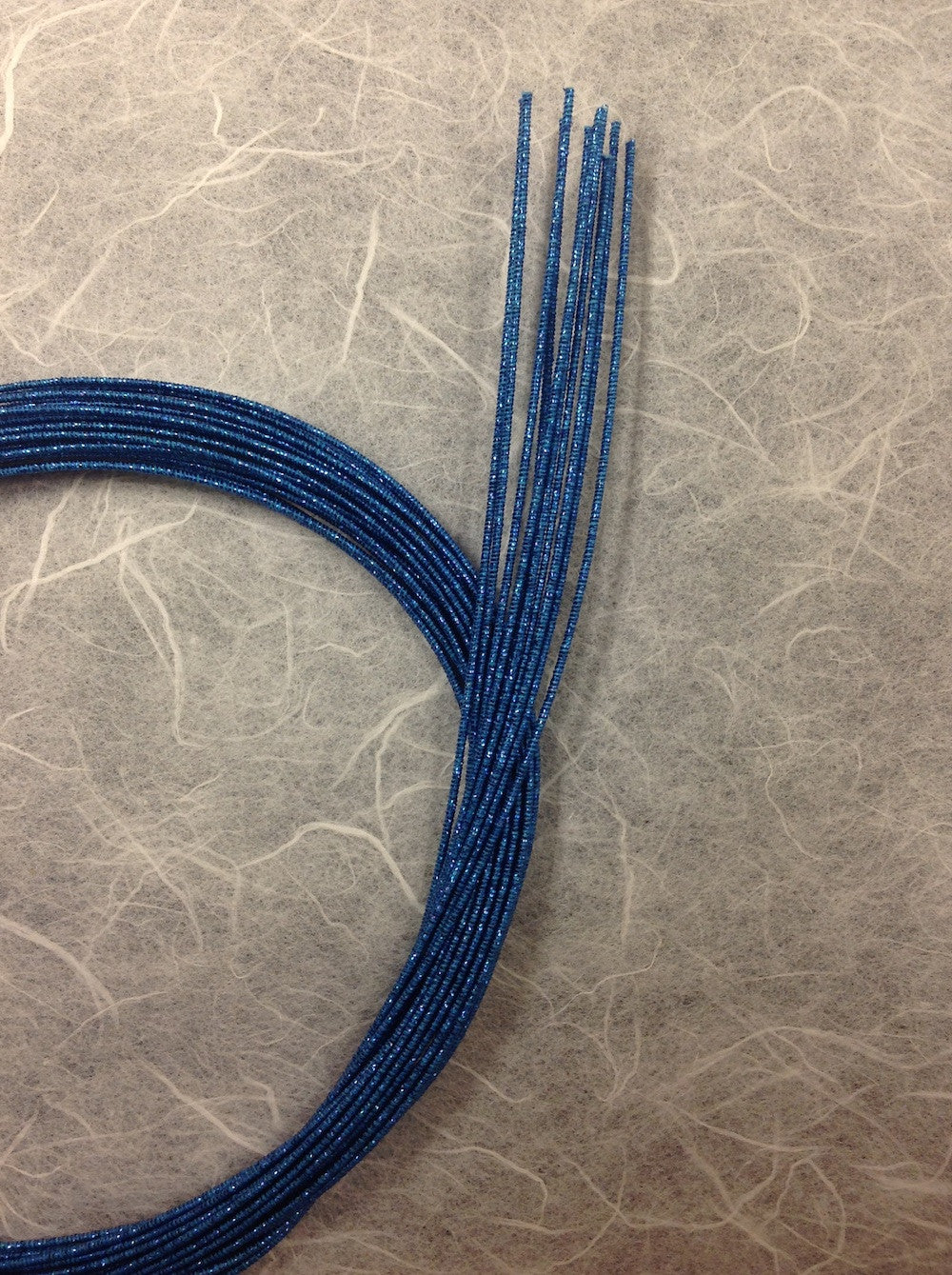 Mizuhiki - Blue Glitter Silk