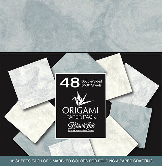 Classic Marble Origami Paper