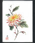 Sumie Chrysanthemum Card