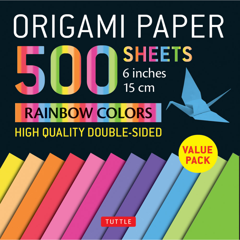 500 Sheets Rainbow Colors Origami Paper