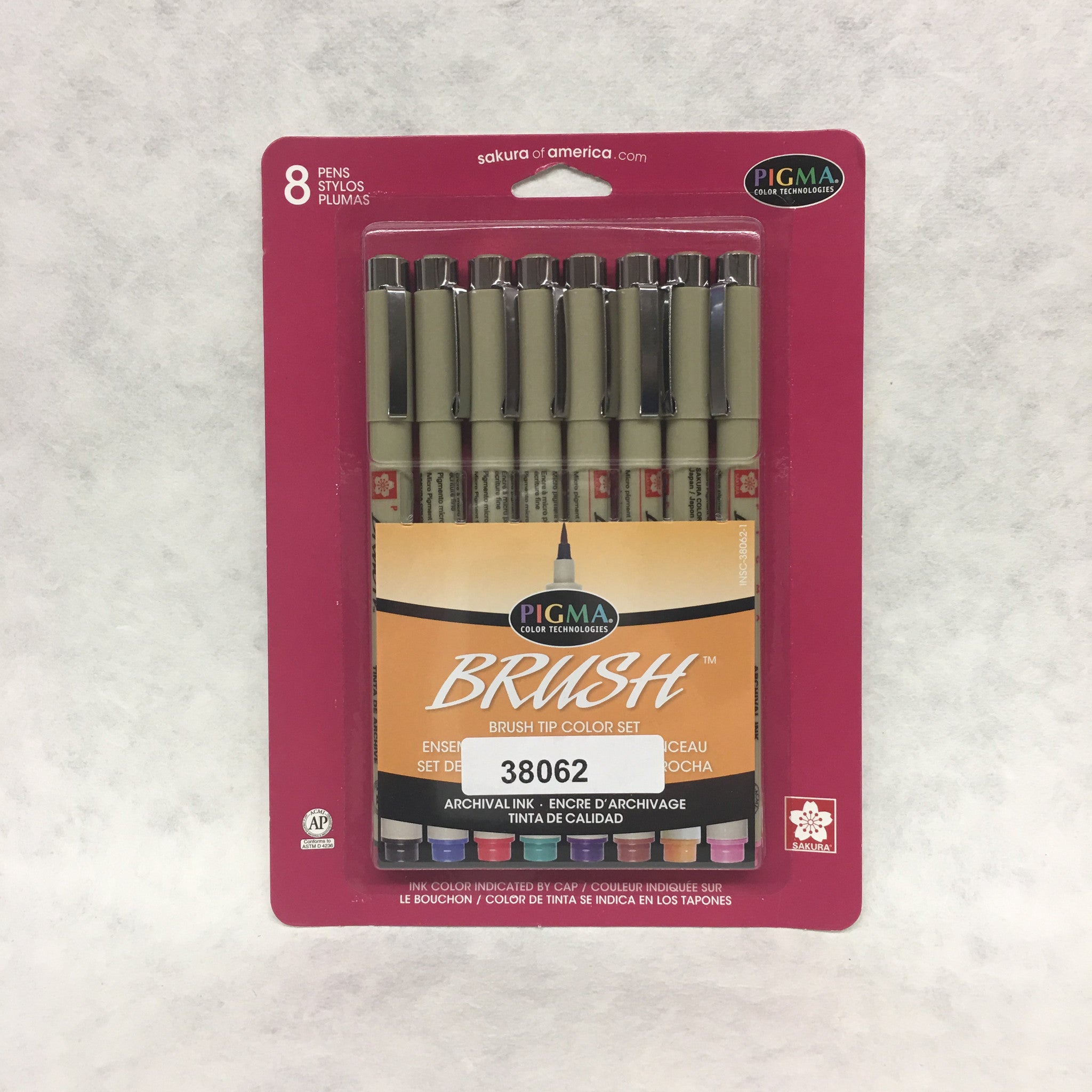 Pigma Brush Assortment 8 Pack