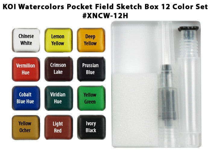 Koi Water Colors Field Sketch 12 Box