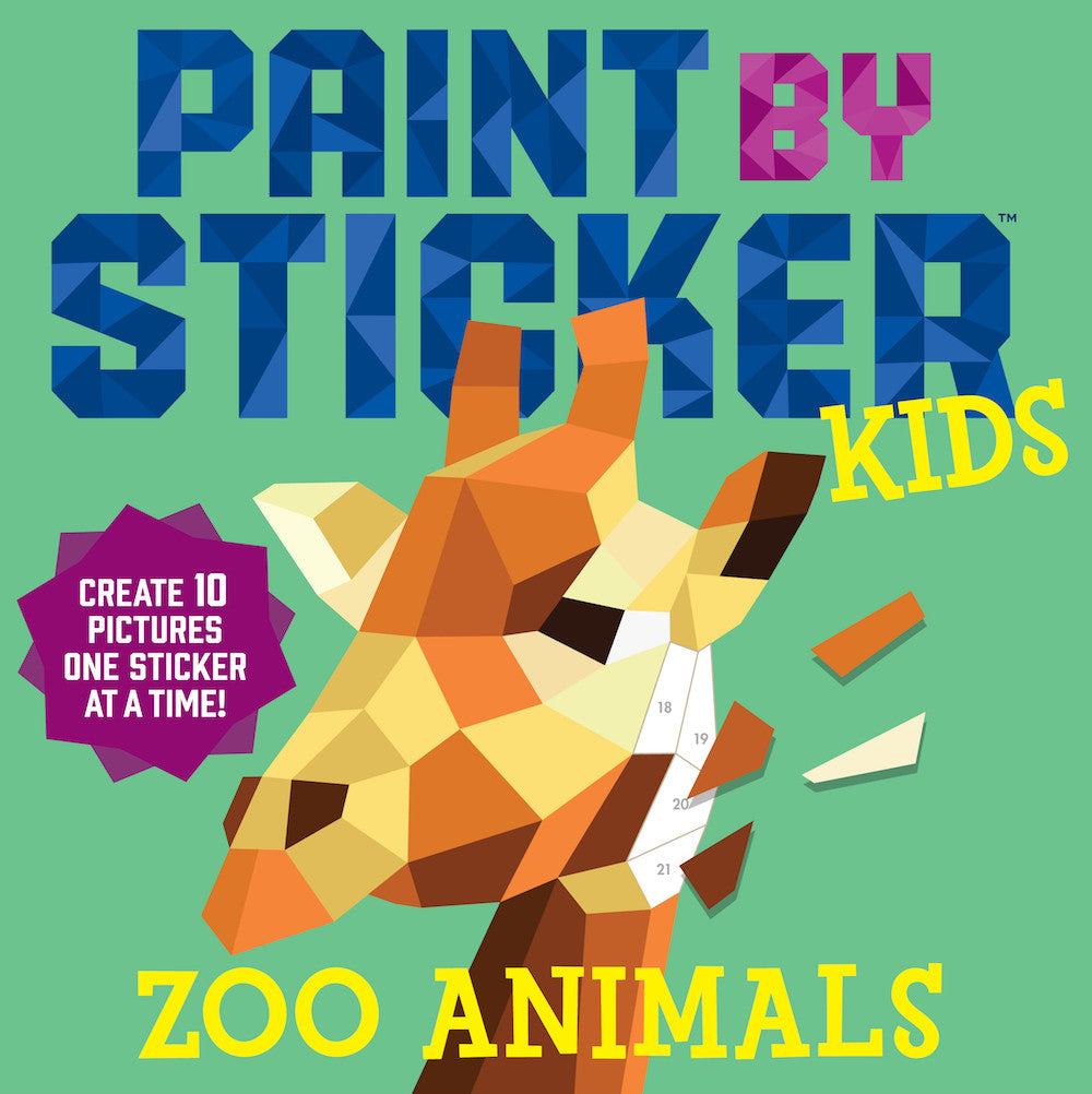 Paint By Sticker Kids - Zoo Animals