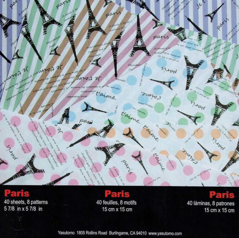 Paris Pattern Origami Paper