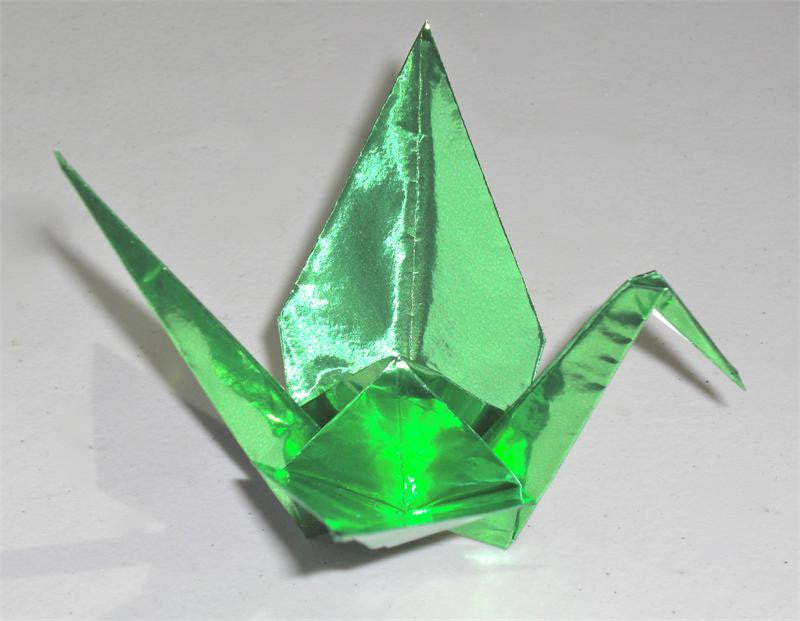 Light Green Foil Origami Paper