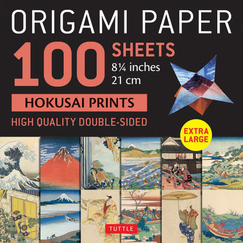 Large 100 Sheets Hokusai Prints Origami Paper