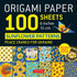 100 Sheets Sunflower Patterns Origami Paper